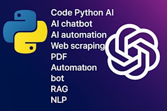 develop scalable web scraping bots, fast api, llm, crypto bot with python
