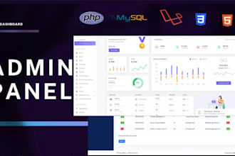 develop custom CRM or laravel PHP website for your application