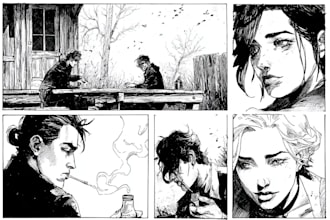 draw nsfw comic page comic book illustration graphic novel nsfw comic art manga