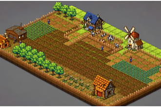 isometric pixel art game asset props background tileset environment 2d sprite