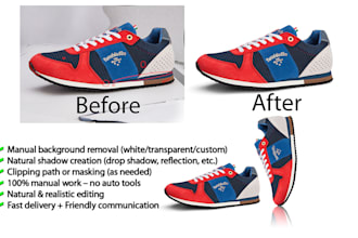 do professional background removal with natural shadow effects