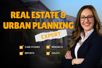 take on your real estate, urban planning and land use research