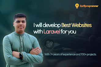develop laravel websites  for you