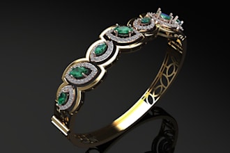create high quality 3d diamond bracelet designs for manufacturing