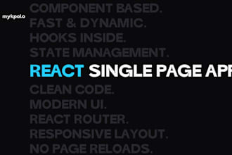 build a react spa or reusable UI components with typescript