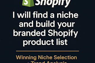 find shopify niche and product list expert