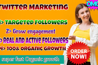 organic x twitter promotion with real followers