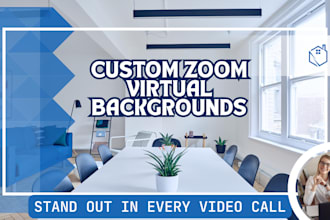 design stunning zoom virtual backgrounds for you