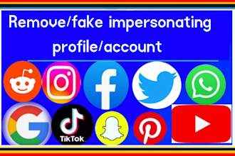 remove fake account impersonating profile from social media