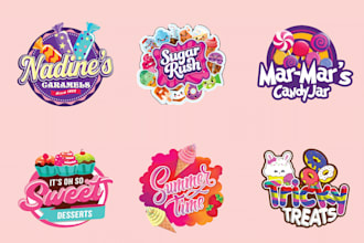 do candy bakery sweets chocolate ice cream dessert food logo