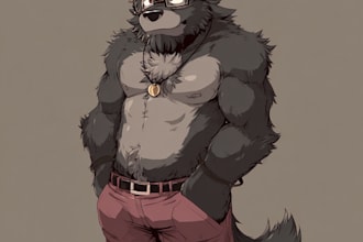 draw furry reference sheet, fursona, furry art