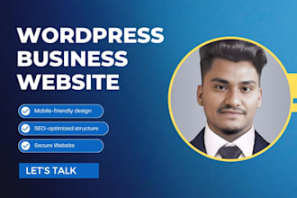 create wordpress website or business website