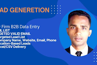do b2b data entry and build verified law firm leads list