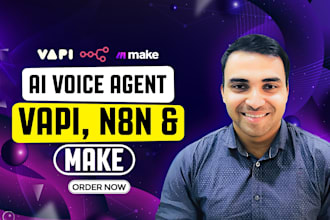 setup ai voice agent, ai chat bot, n8n, vapi, relevance ai