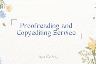 proofread your shortform work