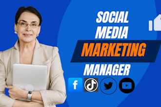 be your social media marketing manager