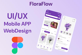 design mobile app and web app dashboard UI UX in figma
