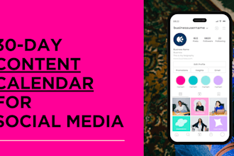design a monthly social media calendar