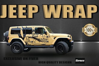 design modern vehicle wrap custom 4x4 jeep wraps design