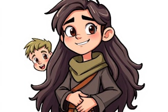 draw amazing vector cartoon portrait