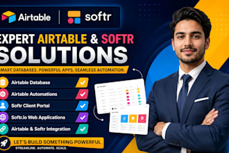 airtable, airtable automations, airtable database, softr io, softr client portal