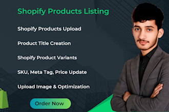 upload shopify products with clean data entry