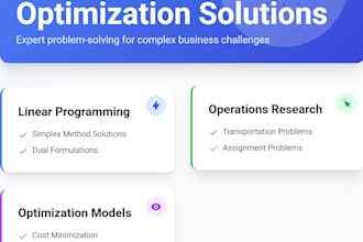 mathematical optimization, linear programming and industrial engineering project