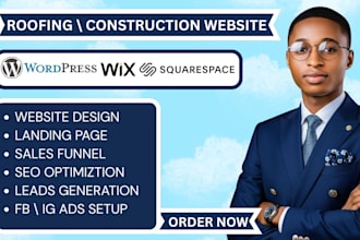 build roofing website construction contractor website hvac website handyman