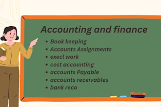 accounts, finance, excel, data entry releted work