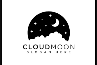 design space, universe, moon, planet logo, or t shirt design