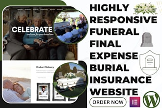 build seo funeral website final expense website burial insurance death website