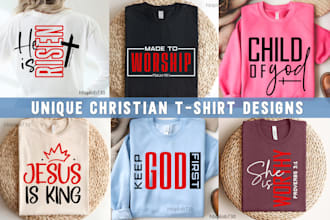 create custom christian streetwear t shirt design with bible verse
