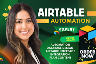 setup airtable database, airtable automation crm, n8n ai, be softr webapp expert