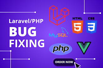 fix any bug, HTML, CSS responsive issue, PHP error, and layout problem, wix