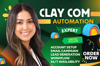 setup clay com, hubspot, zoho crm, n8n, apollo io, dubsado crm and monday crm