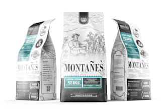 design coffee or tea bag, packaging and label sticker