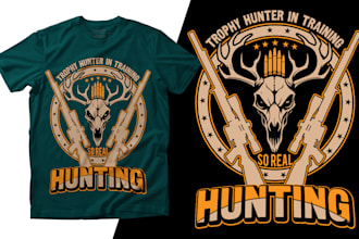 create hunting fishing  camping t shirt design