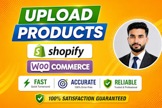 upload list or import bulk products to shopify woocommerce listing
