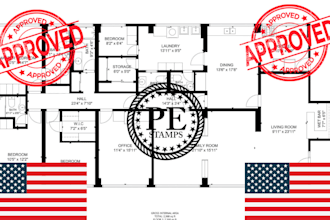 review and stamp california and new york architectural and engineering drawing
