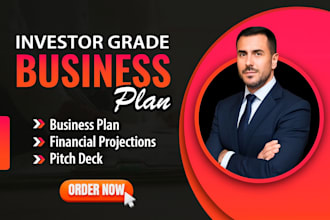 create an investor ready business plan and pitch deck for fundraising