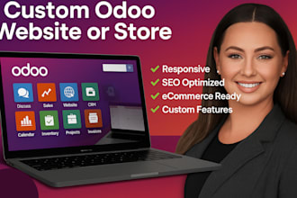 design, customize and develop a responsive SEO optimized odoo website