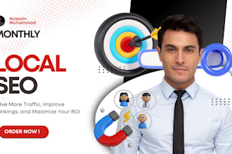 provide monthly local SEO service for website