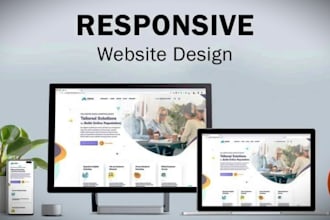 build a modern responsive website or landing page