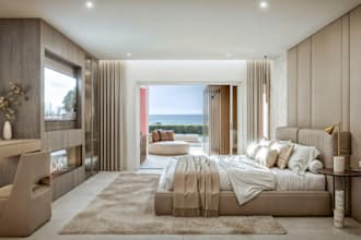 retouch luxury apartment interior,2d layout plan,furniture,render coastal living