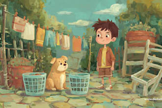 illustrate children story book illustration and covers
