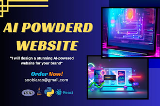 ai powered website for your business or startup
