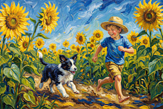 draw joyful and expressive illustrations for your children book