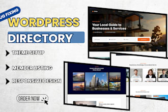 customize brilliant directory website wordpress directory business directory