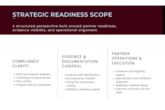 manage your cloud partnership readiness and compliance