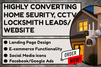 generate home security cctv locksmith leads and build home security website